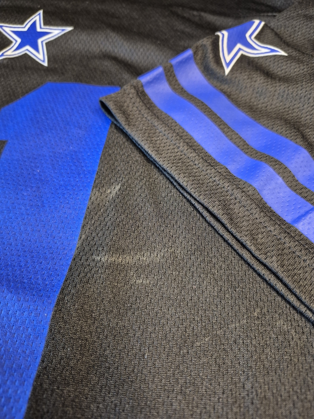 NFLPA Men's Black & Blue # 11 Parsons Football Jersey - Picture 3 of 10